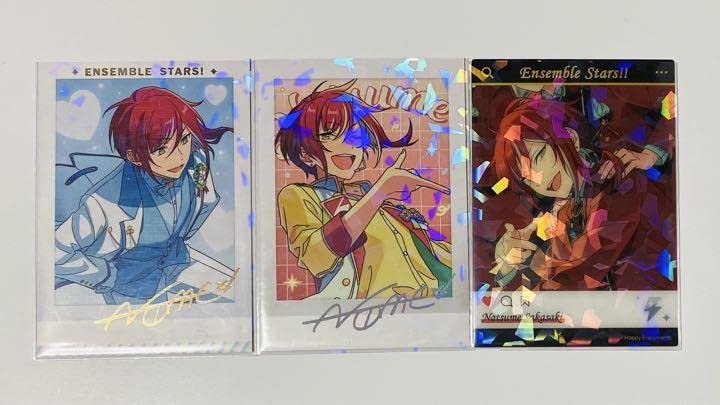 T361 あんスタ 逆先夏目 缶バッジ ぱしゃこれ ぱしゃっつ クリアカード